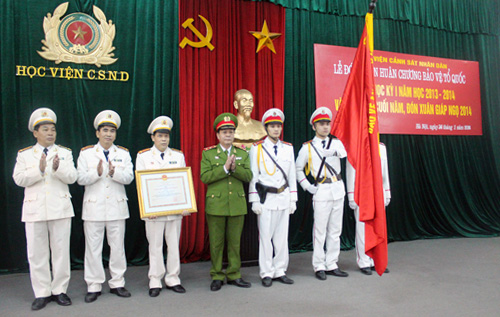 Học viện CSND tổ chức Lễ đón nhận Huân chương Bảo vệ Tổ quốc